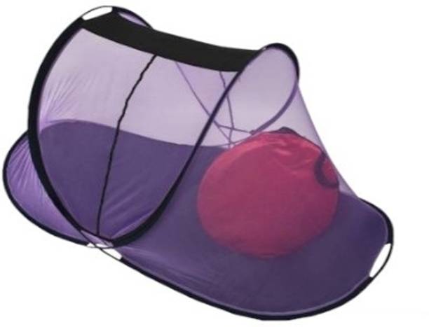 Lemork Polyester Adults Washable High Quality, Self standing with one Side Slidder Gate machhardani Single Bed Mosquito Net