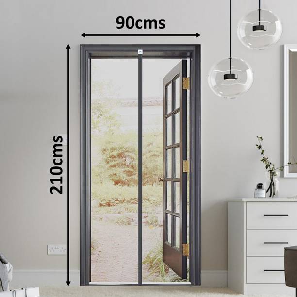 लाइफक्राफ्ट्स Auto-Closing Magnetic Door पॉलिएस्टर के लिए बनाया गया मॉस्कीटो नेट