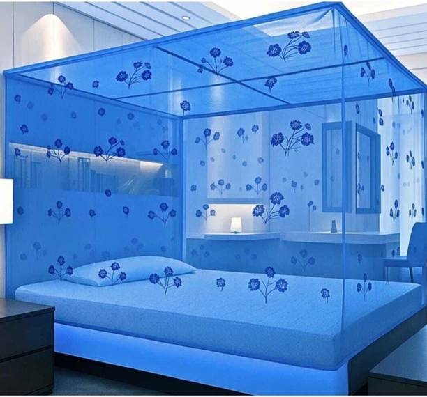 Ym textiles Mosquito net for double bed size 6*6fit free size 3person available for bed Fibre Washable Adults Mosquito Net