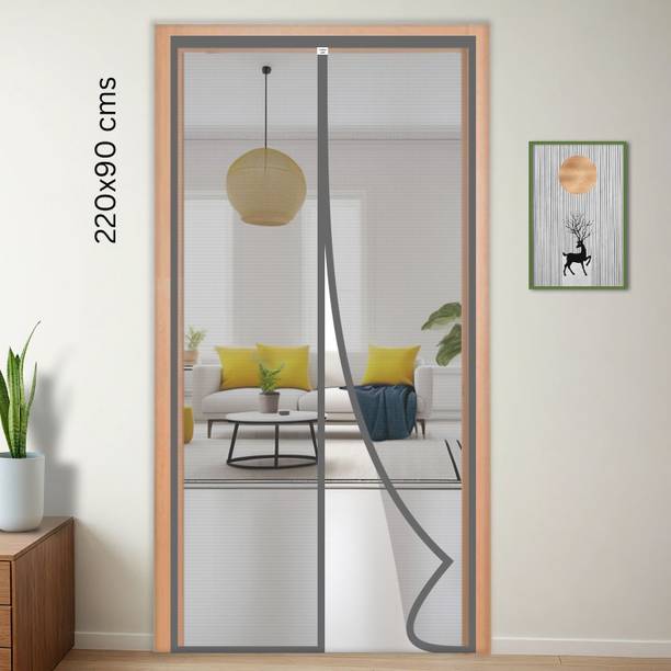 TurtleGrip Polyester Adults Washable Auto-Closing Magnetic Door Mosquito Net