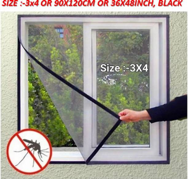 BLEMY HDPE - High Density Poly Ethylene Adults Washable WINDOW 3X4 BLACK Mosquito Net