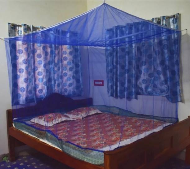 मिनीकिड्ज़ King Size Bed Mosquito net Tent/Hanging/Bed Box A087 पॉलिएस्टर के लिए बनाया गया मॉस्कीटो नेट