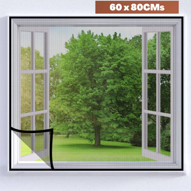 TurtleGrip Fibre Adults Washable Pre-Stitched Fiberglass Window Mosquito Net for All Types of Windows,120 GSM Mosquito Net