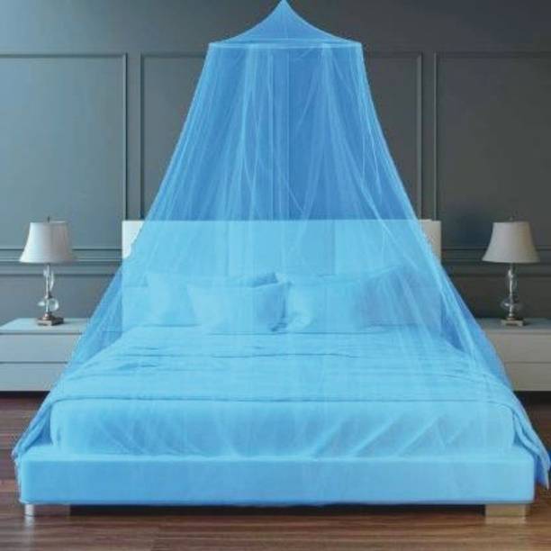didhiti Double bed Adults (round) machardani Polyester Washable Adults Mosquito Net