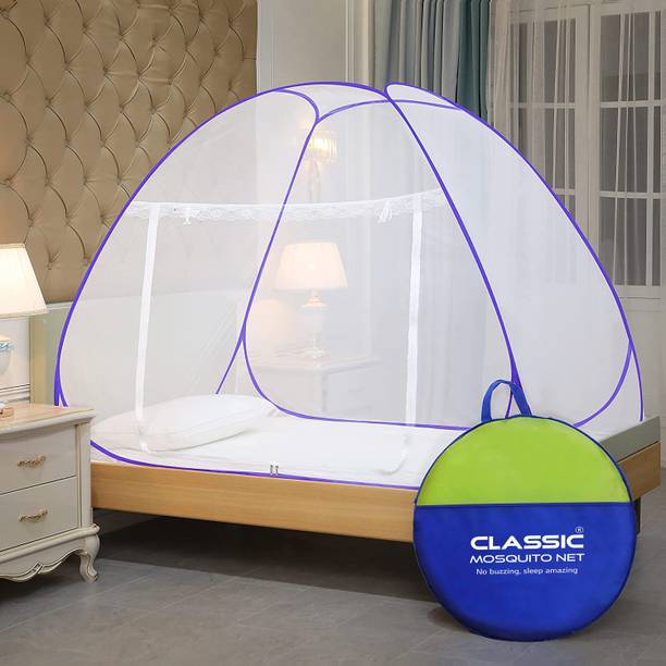 क्लासिक मोस्क्विटो नेट (LBH- 200*120*130 cms) Foldable for Single Bed पॉलिएस्टर एडल्ट के लिए बनाया गया मॉस्कीटो नेट
