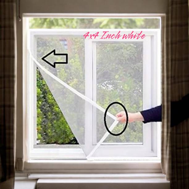 ZIMBLE Fibre Adults Washable Windows Mosquito Net, Insect Net Frame/120 GSM Highly Durable and safe Mosquito Net