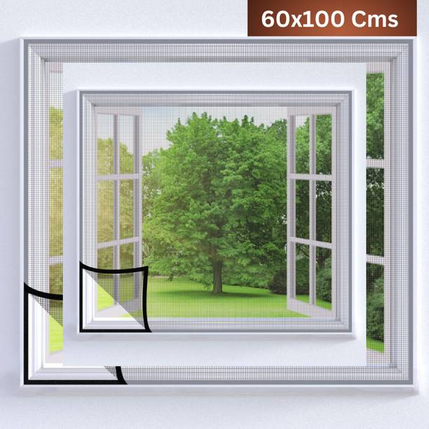 TurtleGrip Fibre Adults Washable Pre-Stitched Fiberglass Window Mosquito Net for All Types of Windows,120 GSM Mosquito Net