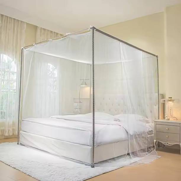 Newnet One Door Princess Canopy Mosquito Flying Insects Net Full Double Bed Cotton Washable Adults Mosquito Net