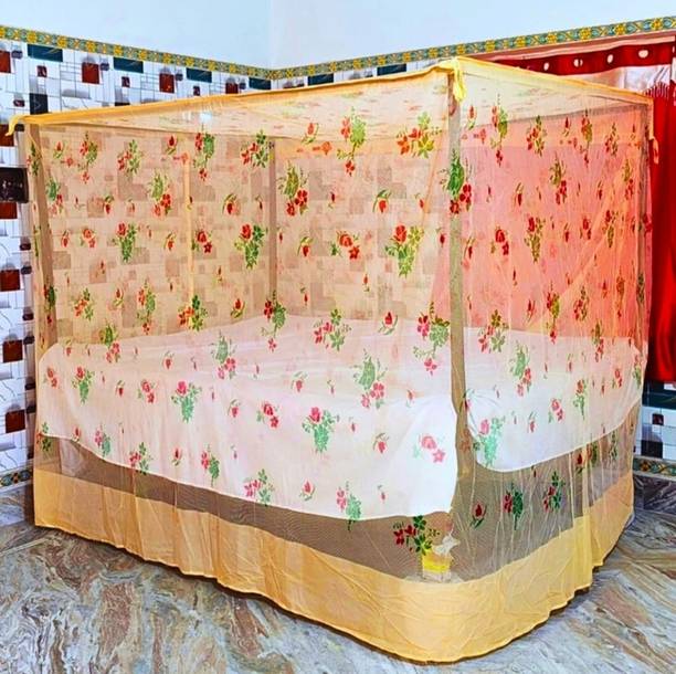 St mosquito centre Paragon Rose Yellow HDPE - High Density Poly Ethylene Washable Adults Mosquito Net