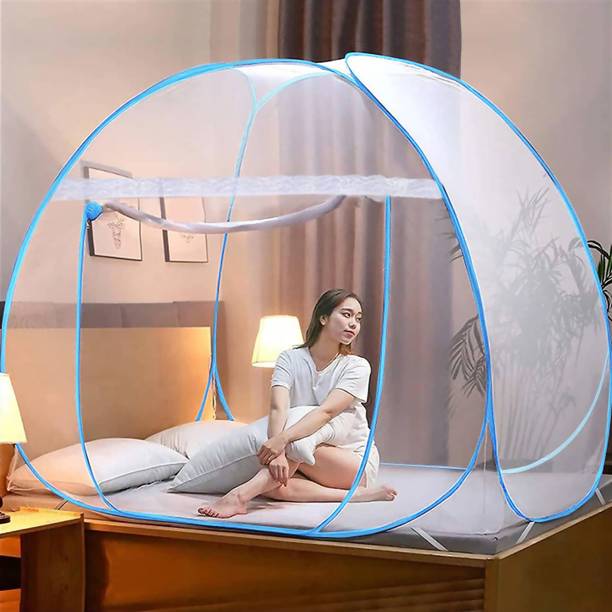 Aetrius Polyester Adults Washable Polyester Adults Mosquito Net, Foldable Nets for Double Bed Mosquito Net