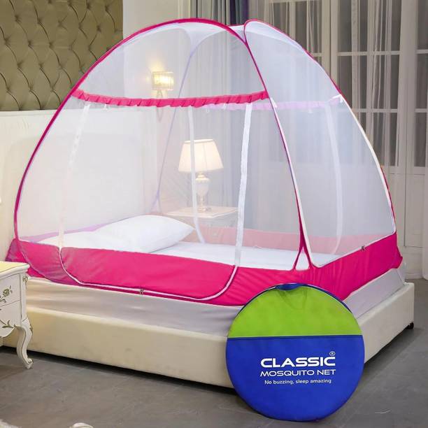 Classic Mosquito Net Foldable Premium King Size Bed with 3 doors (200*200*145 CM) Polyester Washable Adults Mosquito Net
