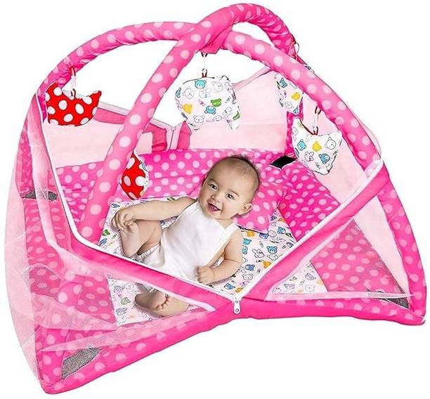 Shasan Polyester Infants Washable 1-Polka_Gym Mosquito Net