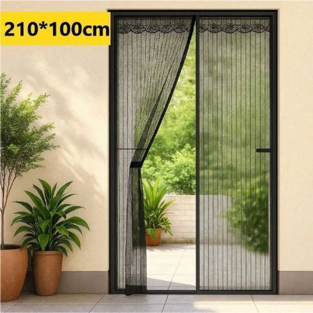 VEENOVA Premium Magnet Curtains for Door for Large Doors Polyester Washable Adults Mosquito Net