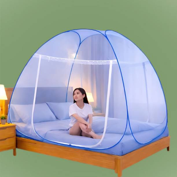 AK FAISHAN Portable Bedroom Canopy for Comfortable Mattress Use Polyester Washable Adults Mosquito Net