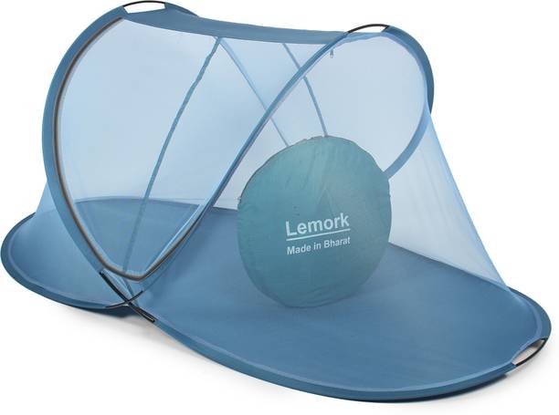 Lemork Polyester Adults Washable Mosquito Net for Single Bed with base size Mosquito Net