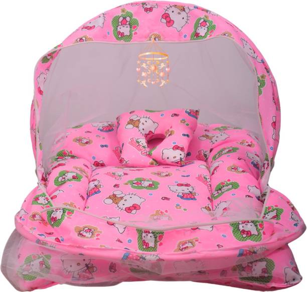 First Vision Cotton Infants Washable BABY MOSQUITO NET WITH PILLOW Mosquito Net