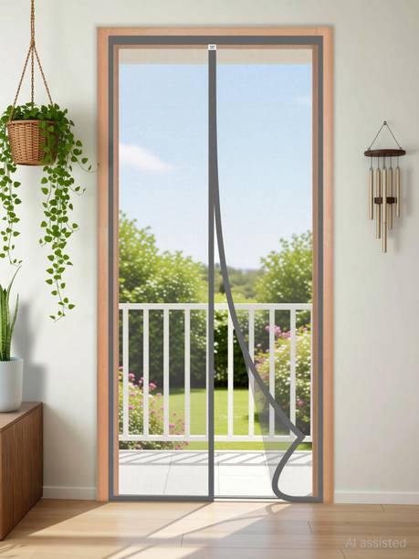 TurtleGrip Auto-Closing Magnetic Door Polyester Washable Adults Mosquito Net
