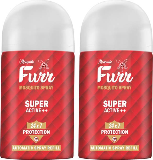 Mosquito Furr Super Active flying insect automatic killer spray | 24 X 7 hours protection Mosquito Vaporiser Refill