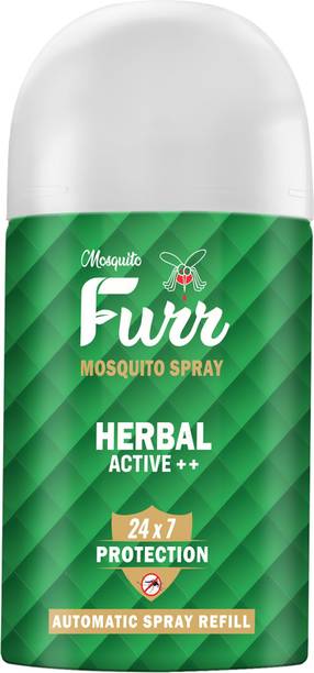 Mosquito Furr Herbal Active flying insect automatic killer spray | 24 X 7 hours protection Mosquito Vaporiser Refill
