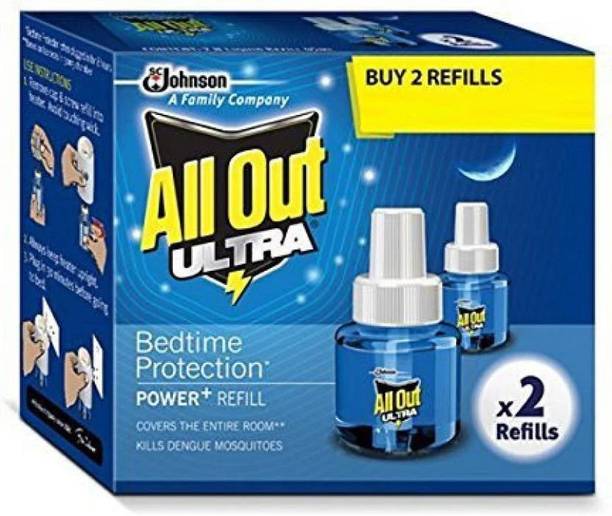 All Out Ultra Mosquito Vaporiser 45ml Refills 2 (Pack of 2) Mosquito Vaporiser Refill