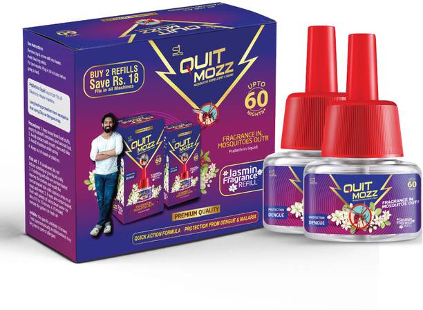 QUITMOZZ Aromatic Insect killer Jasmine Fragrance, Fits All Machine Mosquito Vaporiser Refill