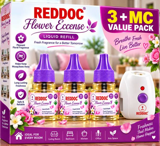 reddoc Flower Essence Liquid-PACK 3 Mosquito Vaporiser