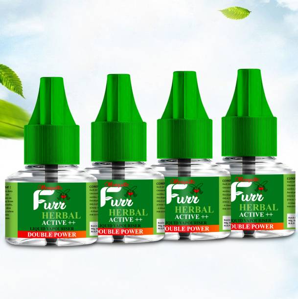 मॉस्कीटो फुर्र Herbal Active++ Liquid Vaporizer Double Power मॉस्क्वीटो वेपराइज़र रिफिल