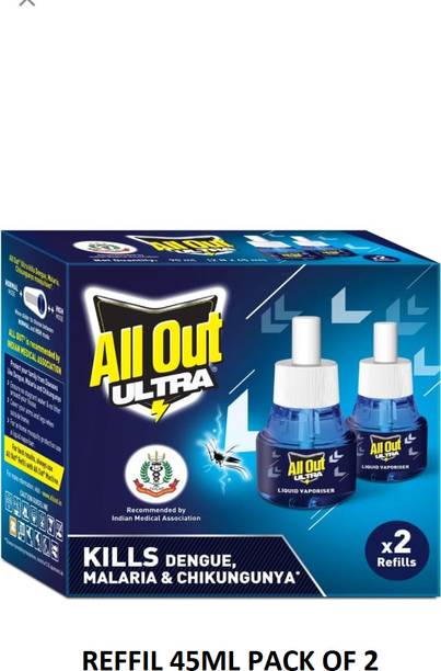 All Out REFFIL 45ML PACK OF 2 Mosquito Vaporiser