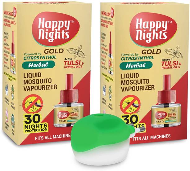 SHADOW HAPPYNIGHTS Mosquito Refill with Machine/Active Tulsi 1 Mosquito Machine + 2 Refills Mosquito Vaporiser