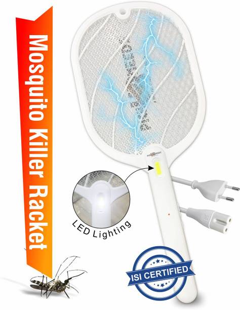 Daily Needs Shop Rechargeable Electric Mosquito Bat/ Racquet With Cob LED Light Mosquito Vaporiser