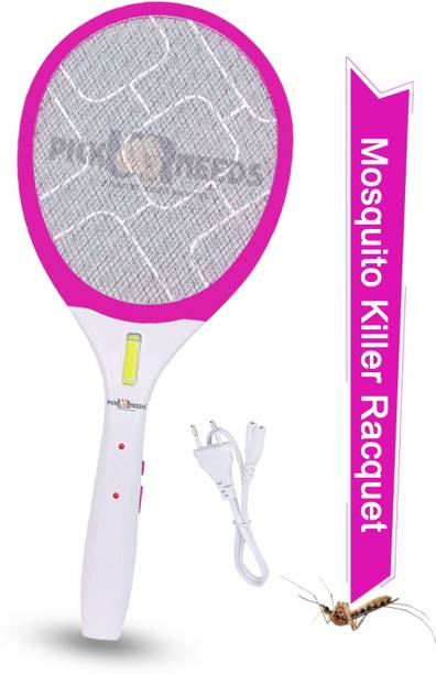 Pick Ur Needs High Quality Mosquito Racket/Bat Rechargeable Insect Killer With LED Light Pink Mosquito Vaporiser