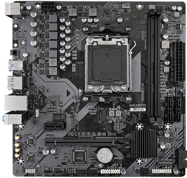 GIGABYTE B650M H AMD Socket AM5 Supports AMD Ryzen™ 7000/ Ryzen™ 8000 Series Processors AM5Socket Micro-ATX AMD B650 Chipset DDR5 Motherboard for Desktop