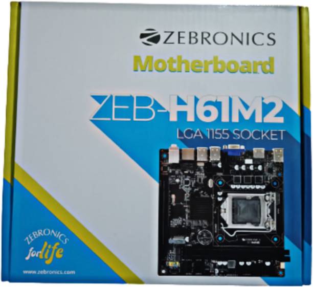 ZEBRONICS Zeb H61M2 Motherboard with M2 slot LGA 1155 Socket Motherboard