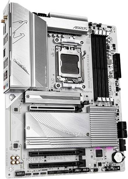 GIGABYTE B650M AORUS ELITE AX ICE AM5Socket Micro-ATX AMD B650 Chipset DDR5 Motherboard for Desktop