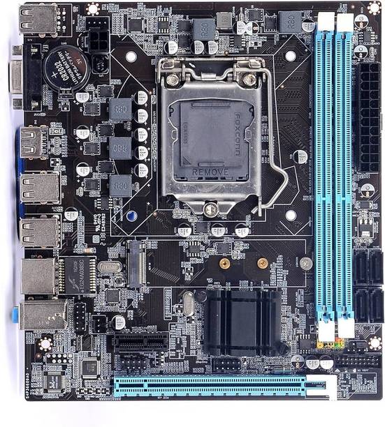 hundia infosolutions EVMH61FHL LGA 1155Socket Micro-ATX Intel H61 Chipset DDR3 Motherboard for Desktop