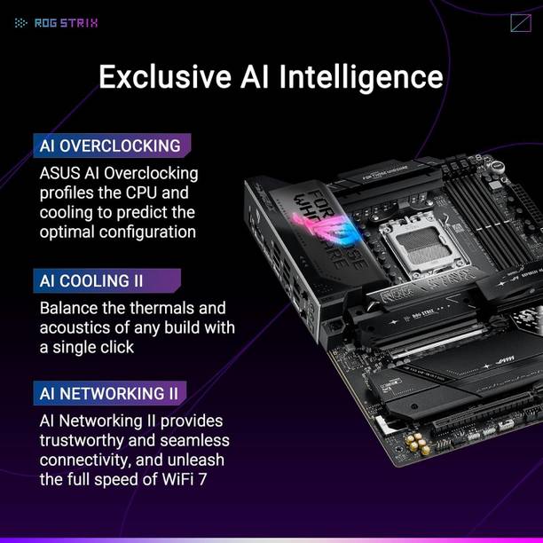 ASUS ROG STRIX X870E-E GAMING WIFI AM5Socket ATX AMD X870E Chipset DDR5 Motherboard for Desktop
