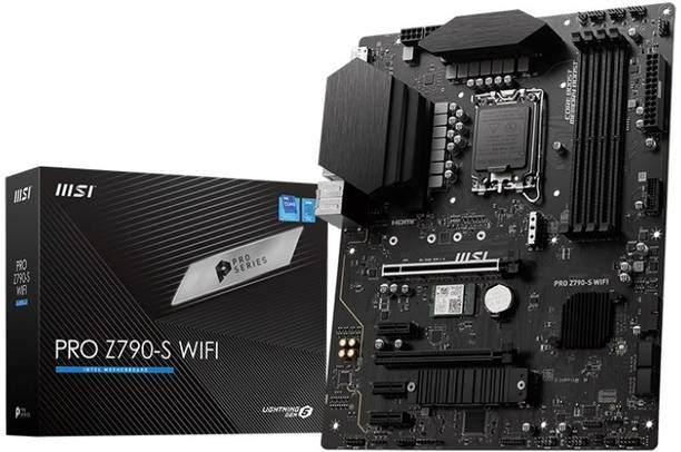 MSI PRO Z790-S WIFI LGA 1700Socket ATX Intel Z790 Chipset DDR5 Motherboard for Desktop