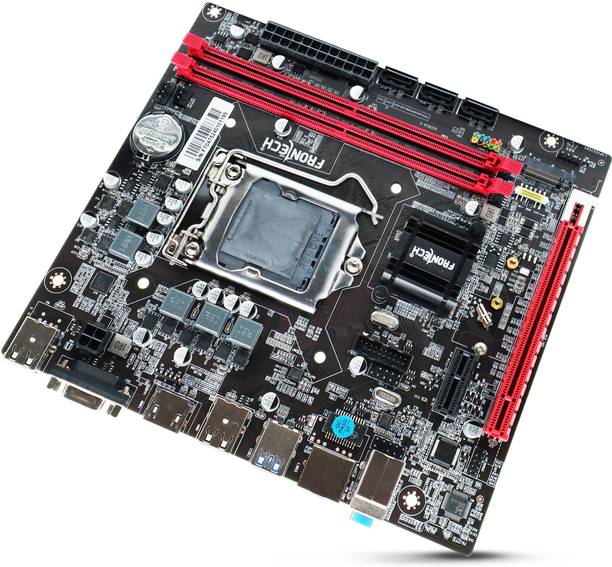 Frontech H110 Motherboard, 32GB, HDMI/VGA, USB 3.0, M.2 NVMe,6th–9th Gen Intel LGA 1155Socket ATX Intel H110 Chipset DDR4 Motherboard for Desktop