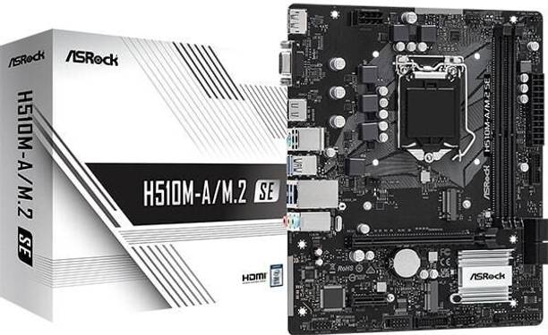 ASRock H510M-A/M.2 SE LGA 1200Socket Micro-ATX Intel H510 Chipset DDR4 Motherboard for Desktop