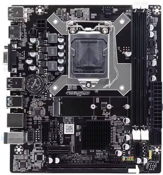 ZEBRONICS H81M2 Supports NvMe M.2 LGA 1150 DDR3 Support i3/i5/i7 Processor LGA 1150Socket ATX Intel H81 Express Chipset DDR3 Motherboard for Desktop