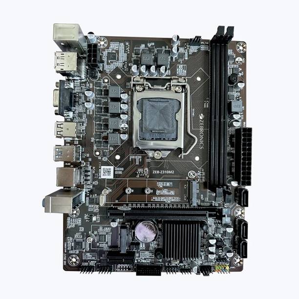 ZEBRONICS ZEB H310 LGA1151Socket Micro-ATX Intel H310 Chipset DDR4 Motherboard for Desktop