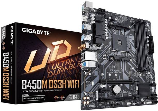 GIGABYTE B450M DS3H WIFI AM4Socket Micro-ATX AMD B450 Chipset DDR4 Motherboard for Desktop