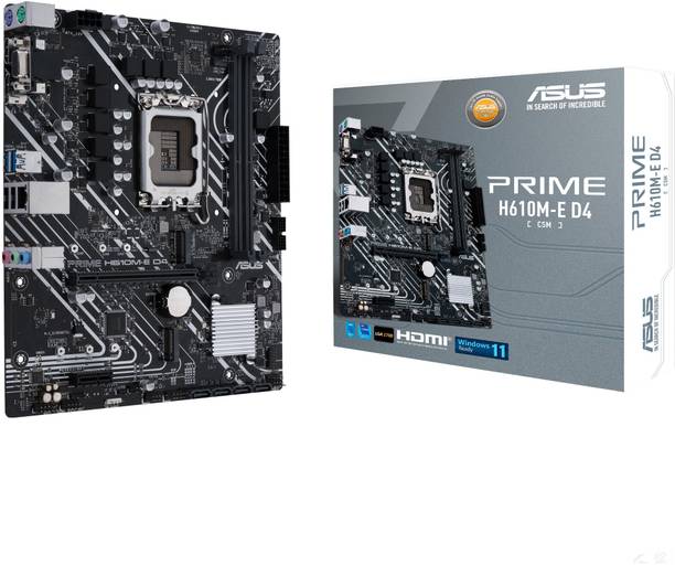 ASUS PRIME H610M-E D4-CSM LGA 1700Socket Micro-ATX Intel H610 Chipset DDR4 Motherboard for Desktop