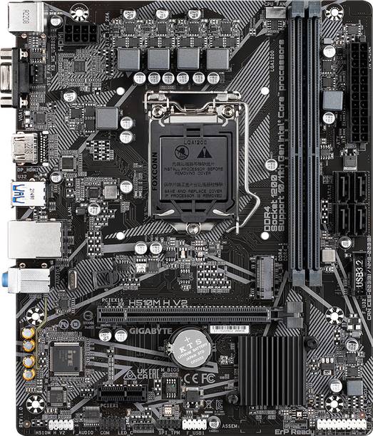 GIGABYTE H510M H V2 LGA 1200Socket Micro-ATX Intel H470 Chipset DDR4 Motherboard for Desktop