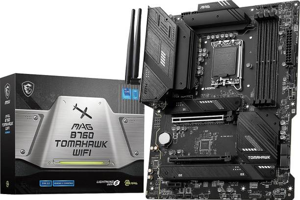 MSI MAG B760 TOMAHAWK WIFI I ATX I Socket LGA 1700 I DDR5 Gaming LGA 1700Socket ATX Intel B760 Chipset DDR5 Motherboard for Desktop