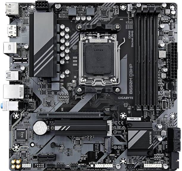 GIGABYTE B650M D3HP AM5/ LGA 1718/ AMD/ B650/ Micro ATX/ DDR5 AM5Socket Micro-ATX AMD B650 Chipset DDR5 Motherboard for Desktop