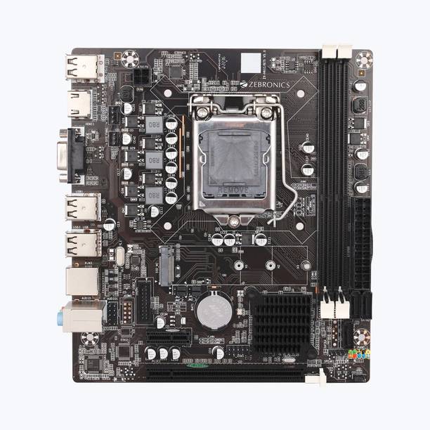 ZEBRONICS H61 LGA 1155Socket Micro-ATX Intel H61 Chipset DDR3 Motherboard for Desktop