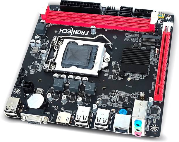 Frontech FT-0491 H61/1066/1333/1600 MHz DDR3 LGA1155 Supports Intel Core i3/i5/i7 LGA 1155Socket ATX Intel H61 Chipset DDR3 Motherboard for Desktop