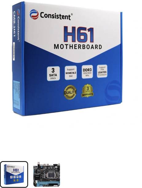 consistant H61 LGA 1155Socket ATX Intel H61 (B3) Chipse...