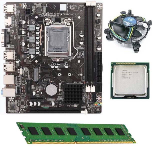 ZEBRONICS H61-i5-8GB-NV2 LGA 1155Socket ATX Intel H61 Chipset DDR3 Motherboard for Desktop